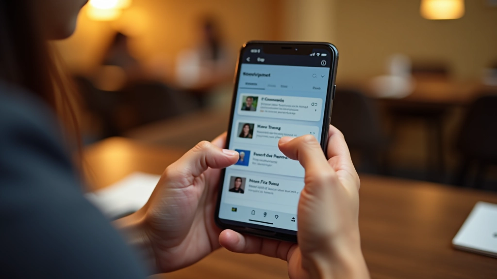 Téléphone affichant une application de streaming avec plusieurs abonnements actifs